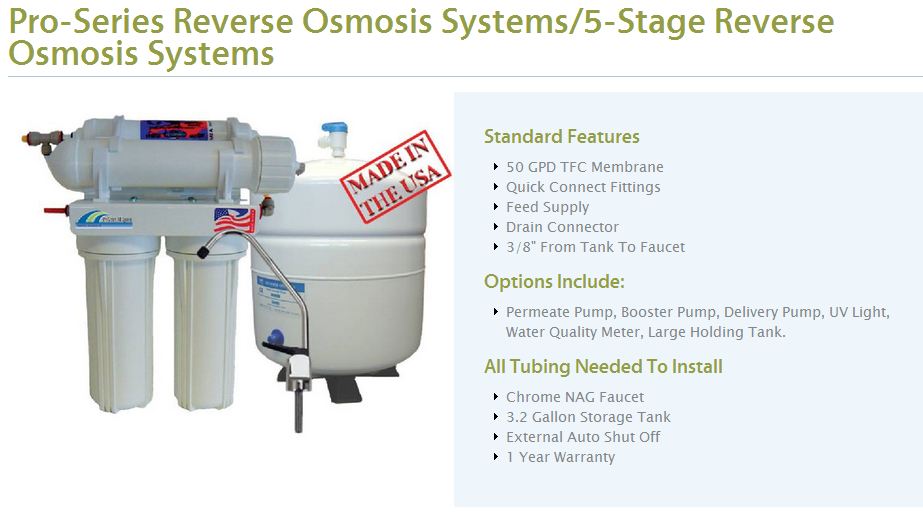 Reverse Osmosis Drinking Water System